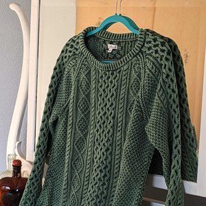 L.L. Bean Signature Cotton Fisherman Tunic Sweater